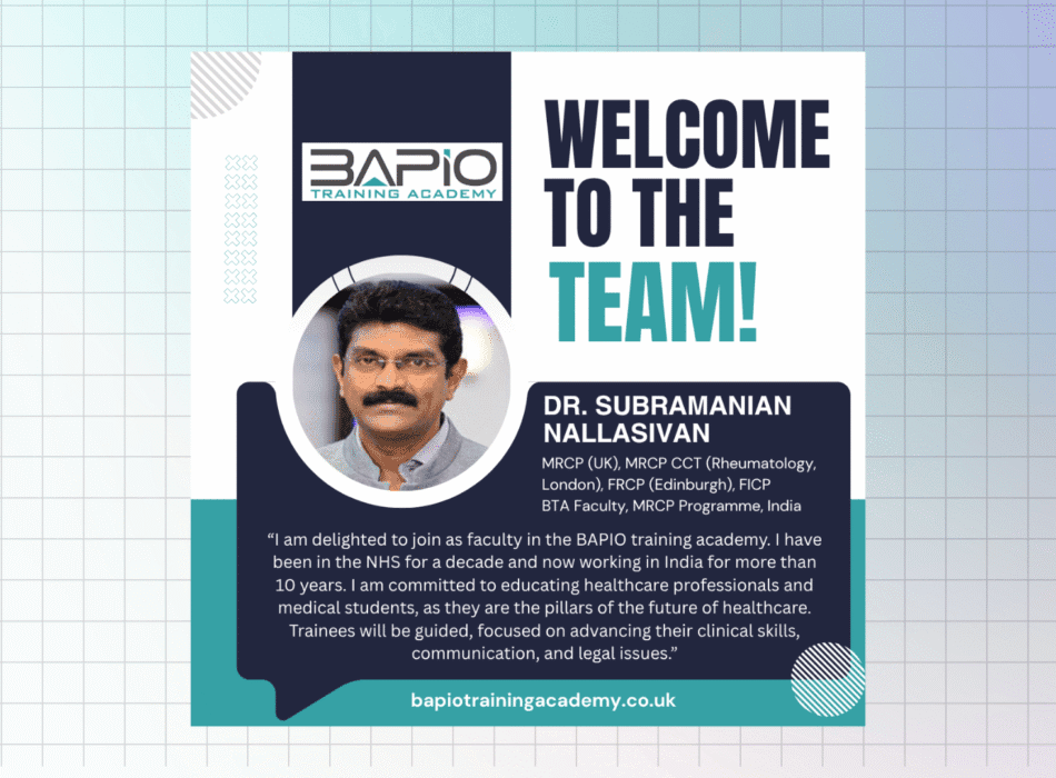 BTA Welcomes Dr. Subramanian Nallasivan