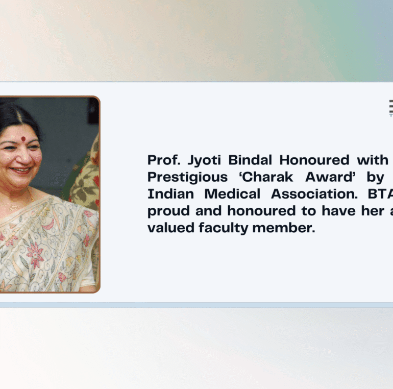 Indore: Dr Jyoti Bindal Honoured With Prestigious ‘Charak Award’ By Indian Medical Association